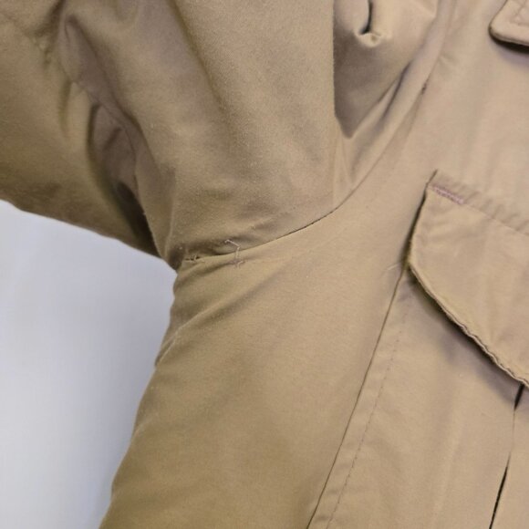 Vintage Men's M Tall Brown Insulated Barn Work Coat Field Jacket Pockets & 3M Th - Picture 11 of 16